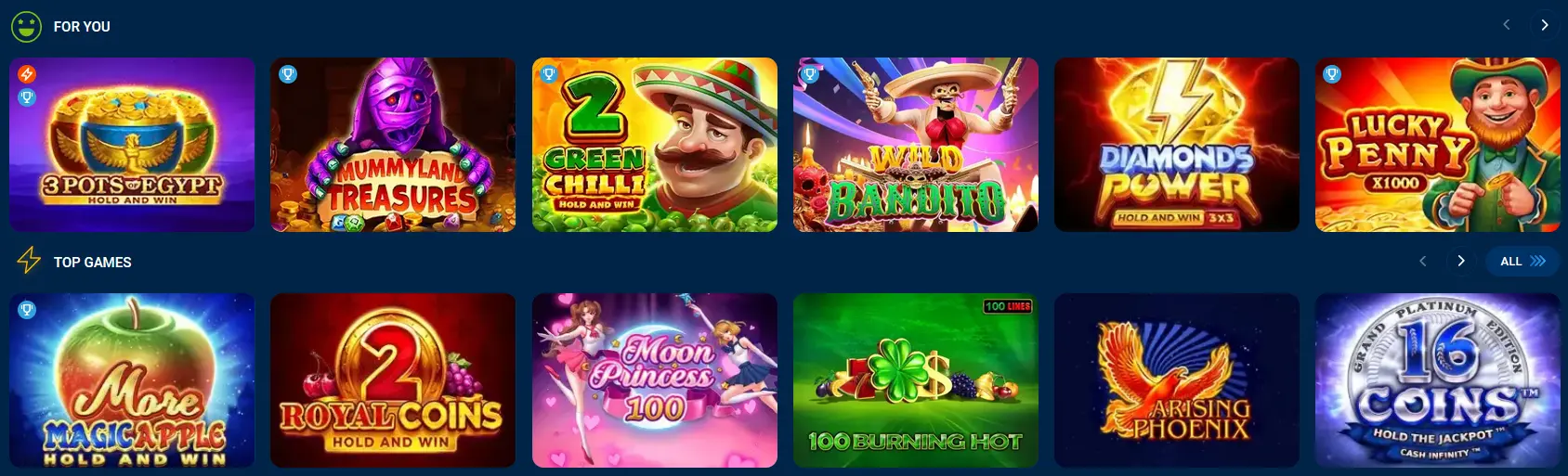 Game Selection - Mostbet