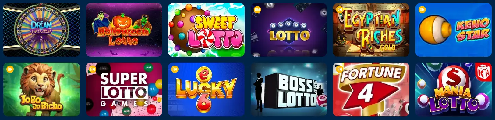 Lottery Games Section